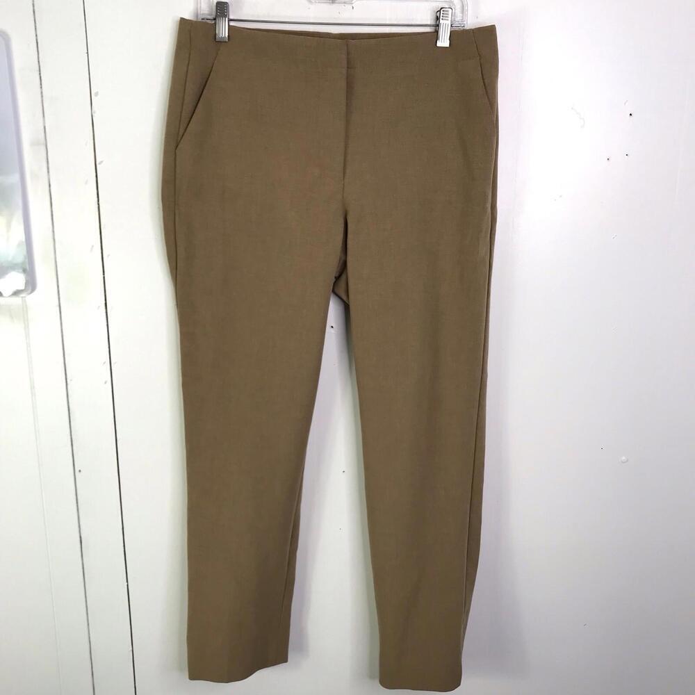 Talbots Pants Womens 10 Tan Heritage Career Office Work Capsule Ankle Straight